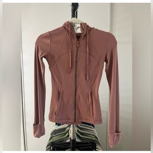Lululemon Define with hood in Rose Clay